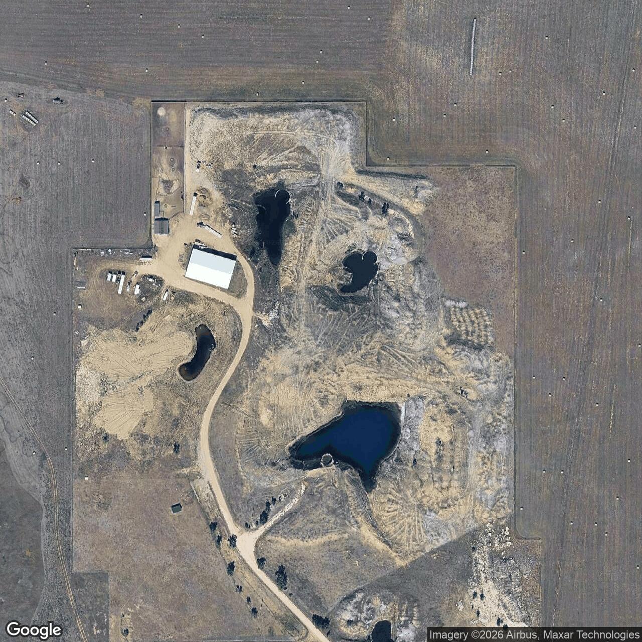 Current Google Satellite Image of Titan I 850-C Missile Silo Ellsworth AFB South Dakota