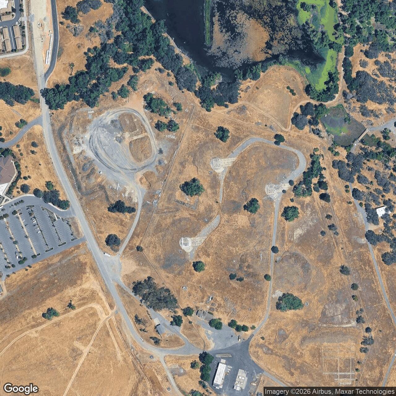 Current Google Satellite Image of Titan I 851-A Missile Silo Beale AFB