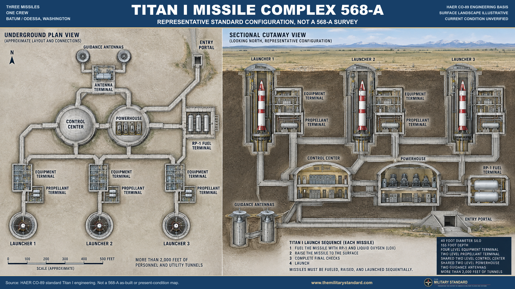 Titan I Complex 568-A representative standard layout