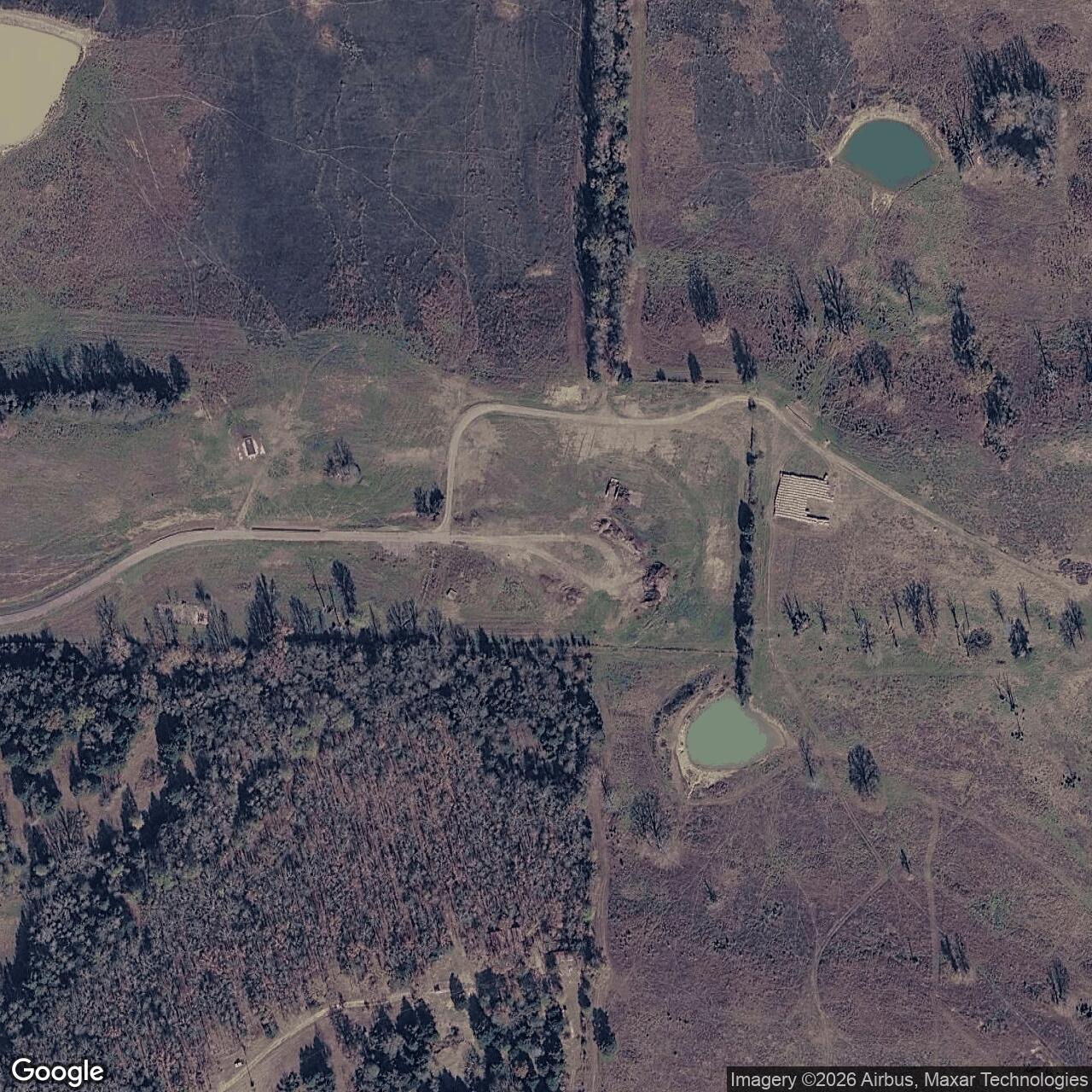Current Google Satellite Image of Titan II 373-1 Missile Silo Little Rock AFB Arkansas