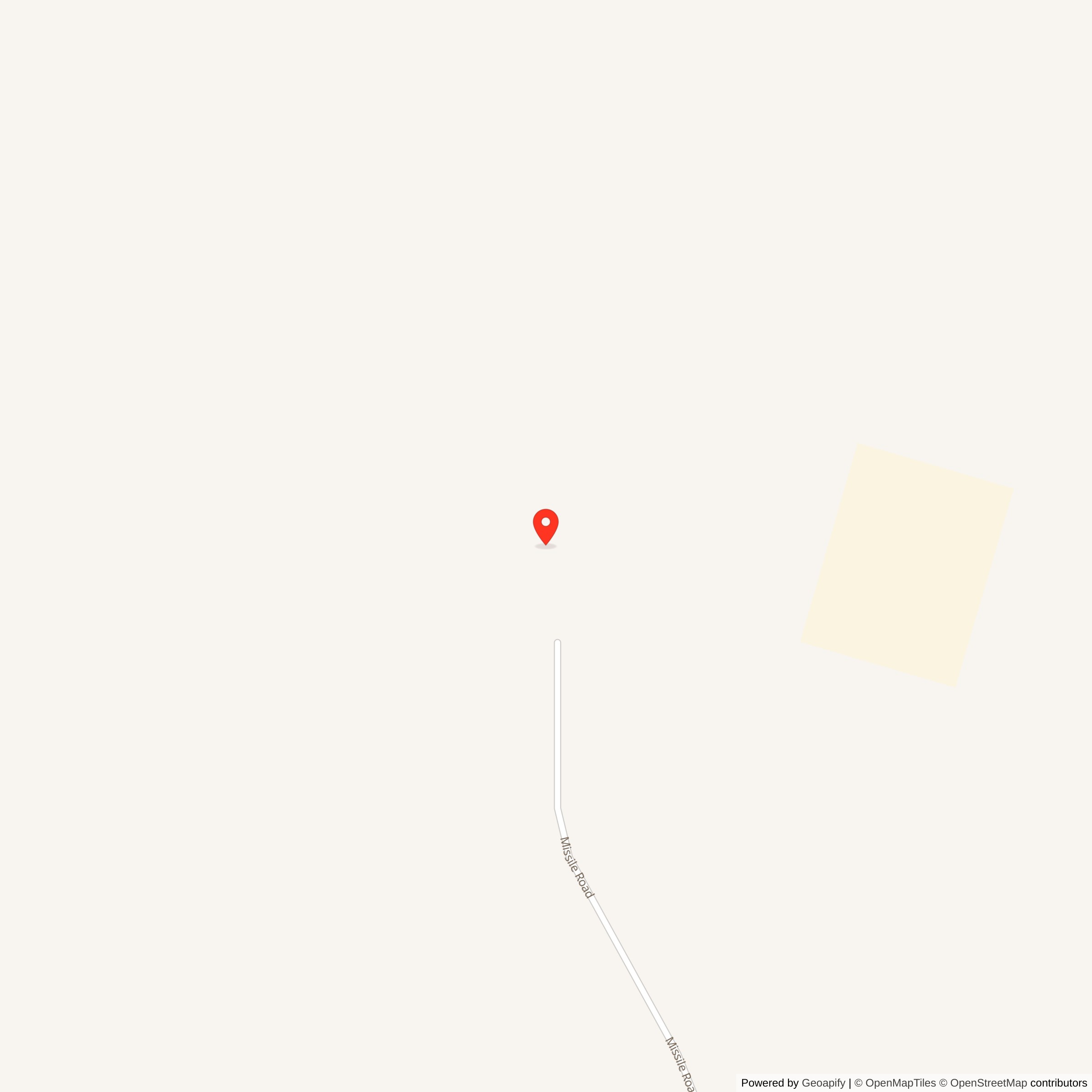 Map showing location of Titan II 373-5 Missile Silo Little Rock AFB Arkansas<