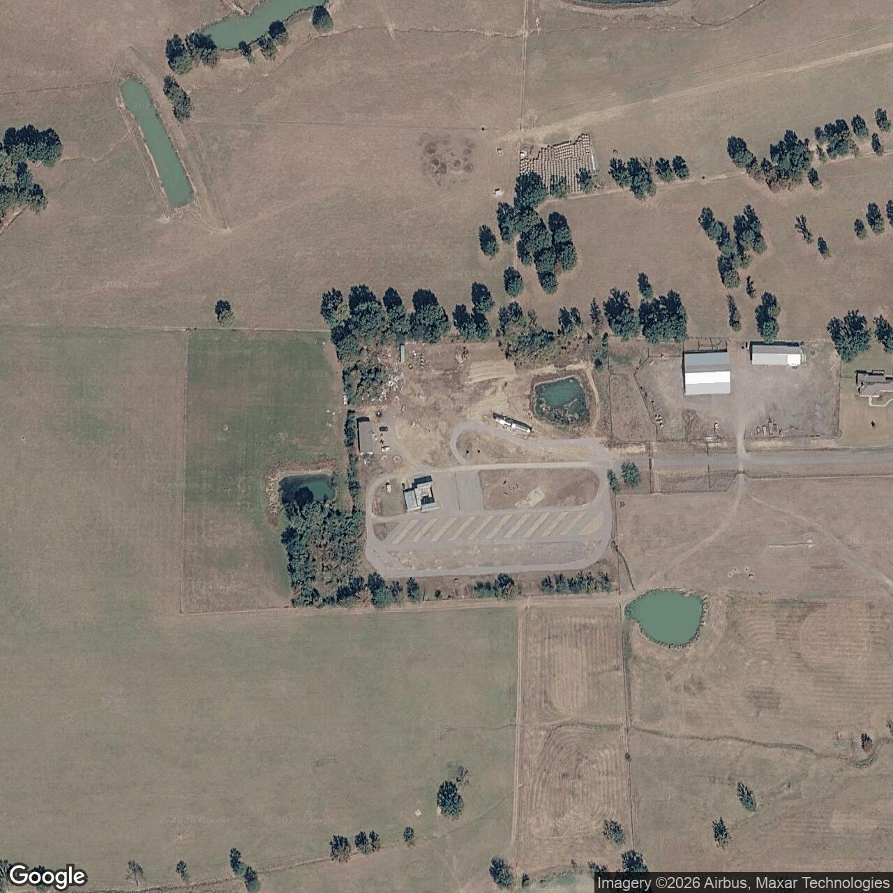 Current Google Satellite Image of Titan II 373-9 Missile Silo Little Rock AFB Arkansas