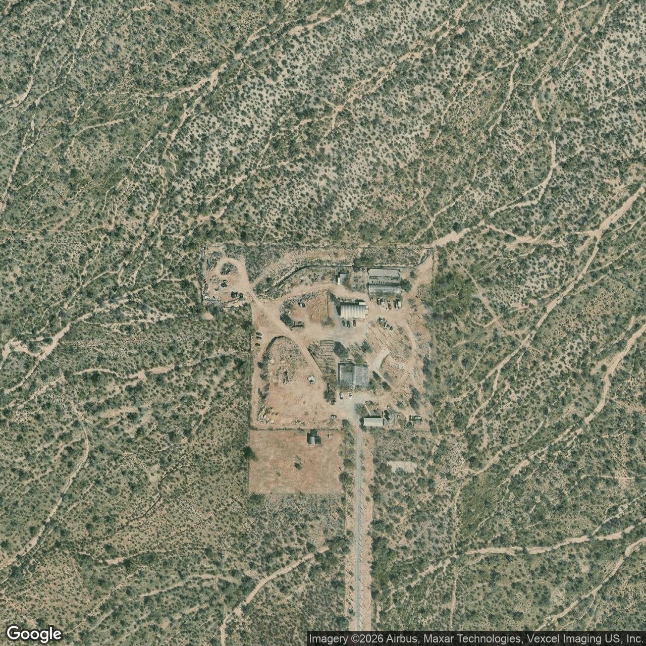 Current Google Satellite Image of Titan II 570-6 Missile Silo Davis-Monthan AFB Arizona