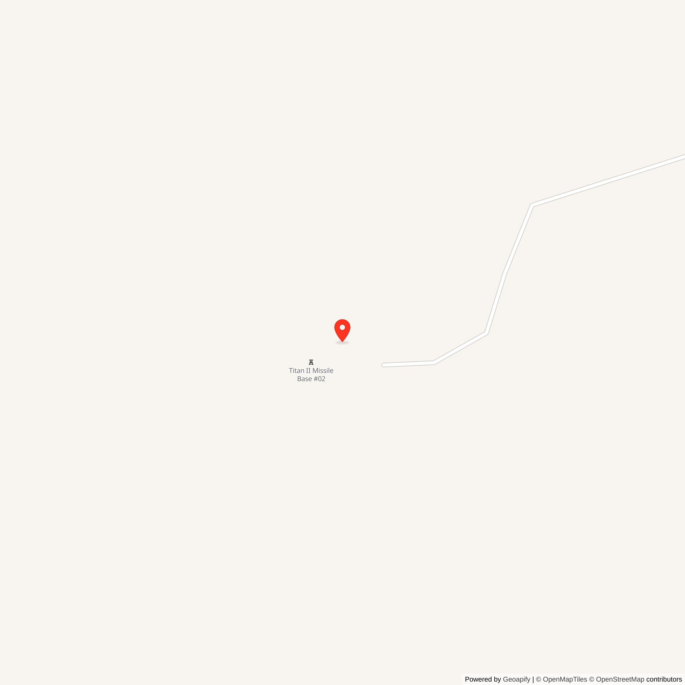 Map showing location of Titan II 571-1 Missile Silo Davis-Monthan AFB Arizona<