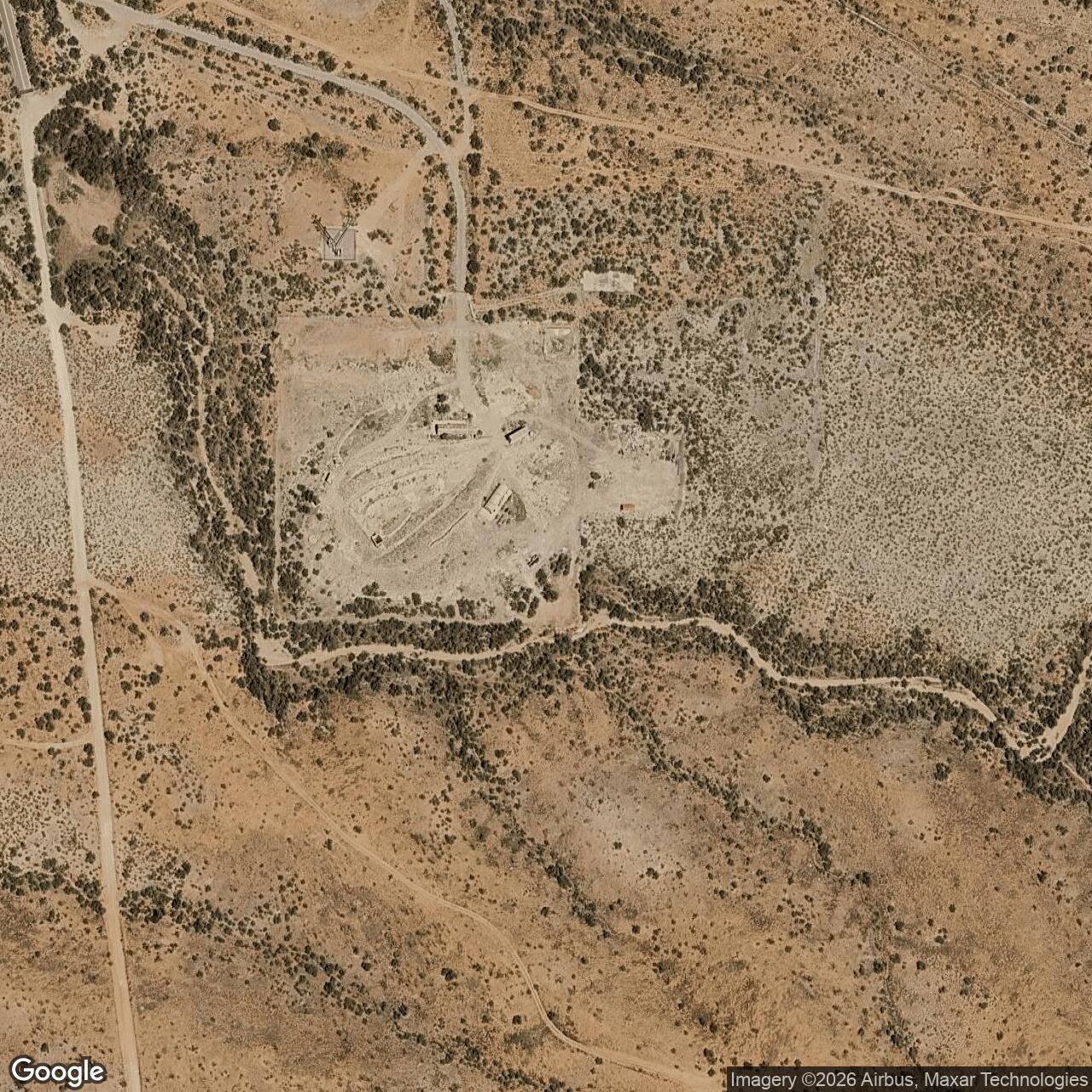Current Google Satellite Image of Titan II 571-3 Missile Silo Davis-Monthan AFB Arizona