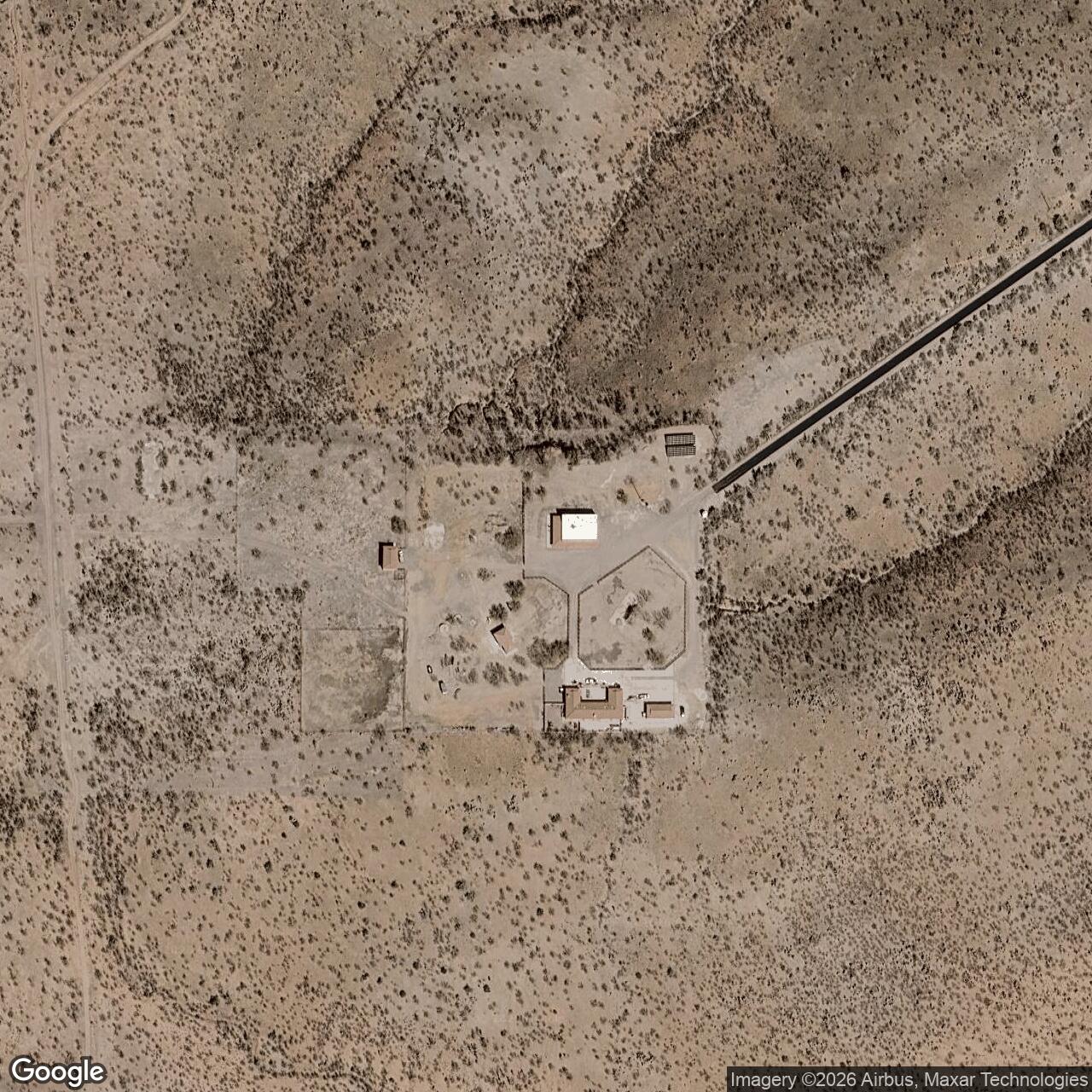 Current Google Satellite Image of Titan II 571-6 Missile Silo Davis-Monthan AFB Arizona