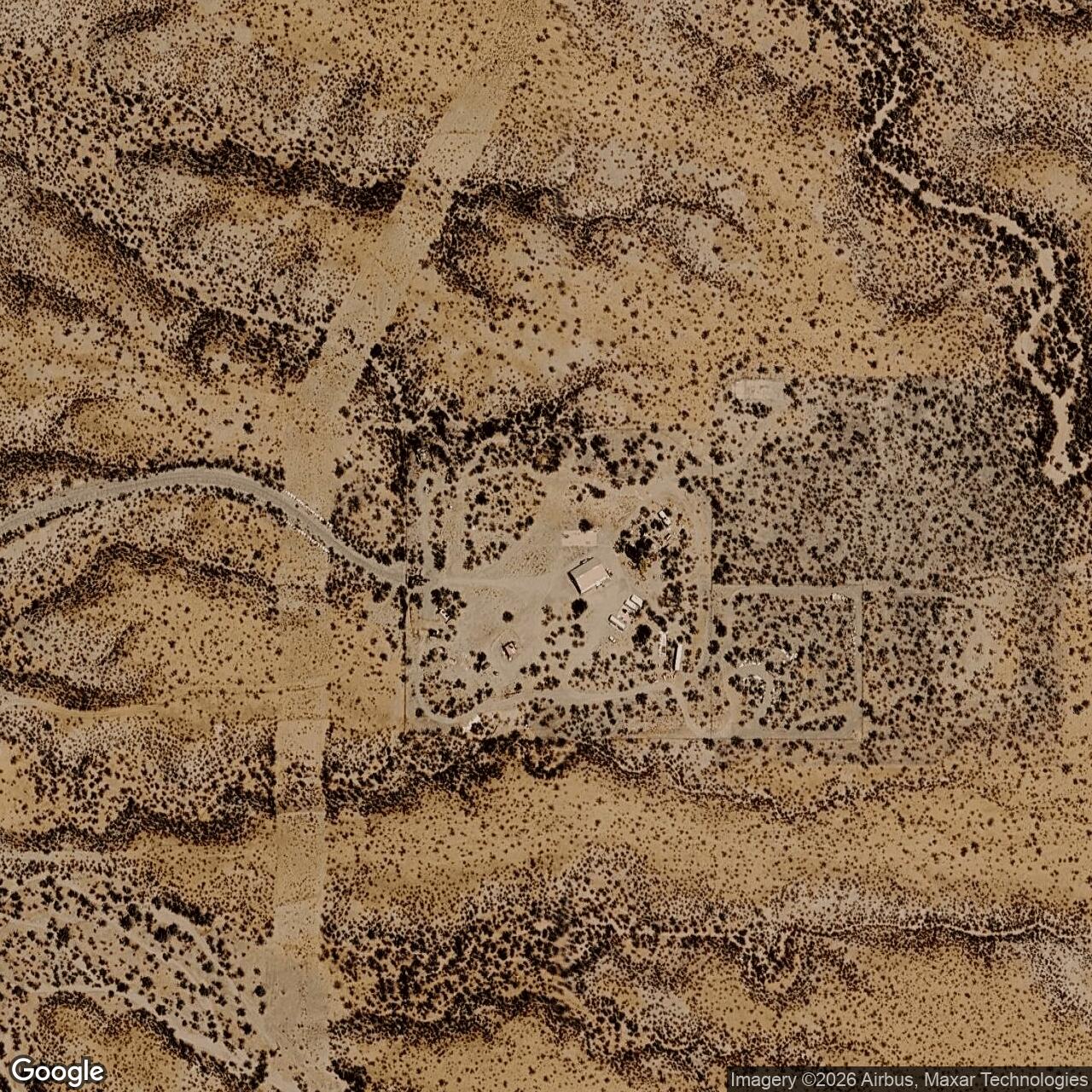 Current Google Satellite Image of Titan II 571-8 Missile Silo Davis-Monthan AFB Arizona