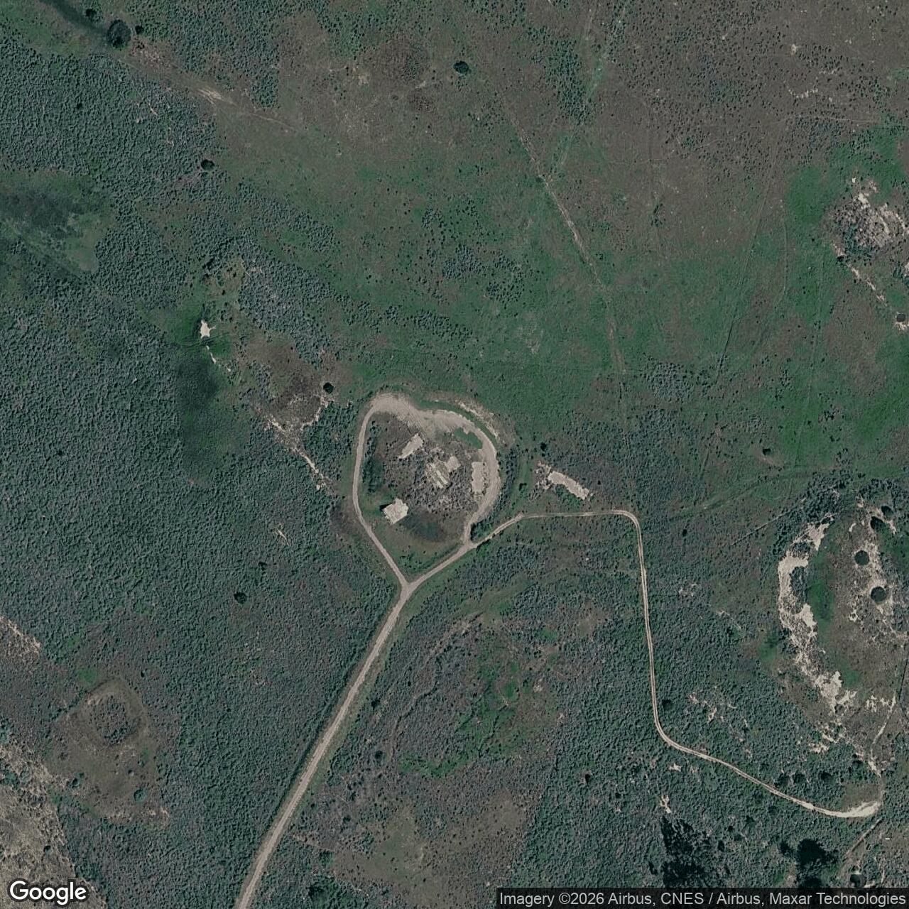 Current Google Satellite Image of Titan II 68-SLTF Vandenberg AFB California