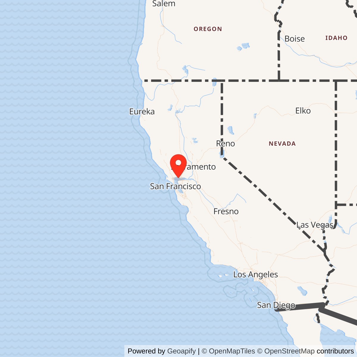 Map showing location of Mare Island Naval Shipyard, California
