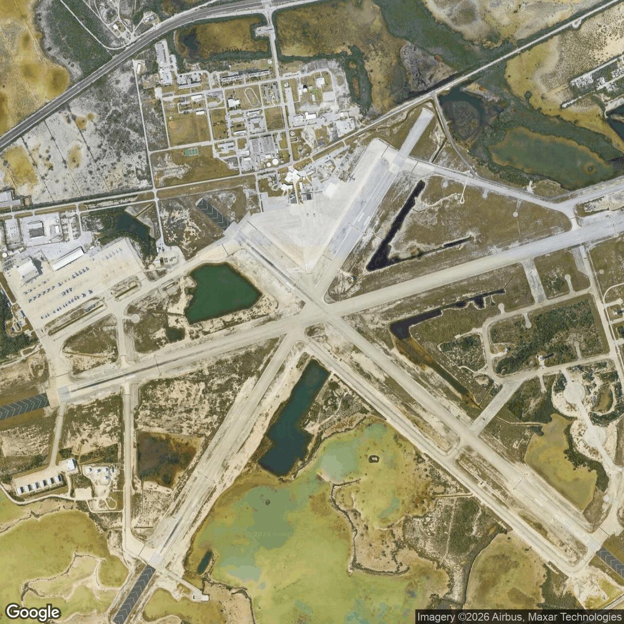 Current Google Satellite Image of Key West Naval Air Station, Florida