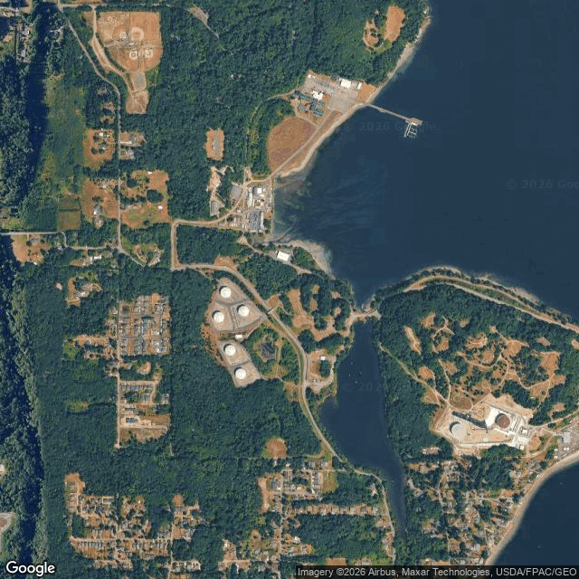 Current Google Satellite Image of Manchester Fuel Facility, Washington